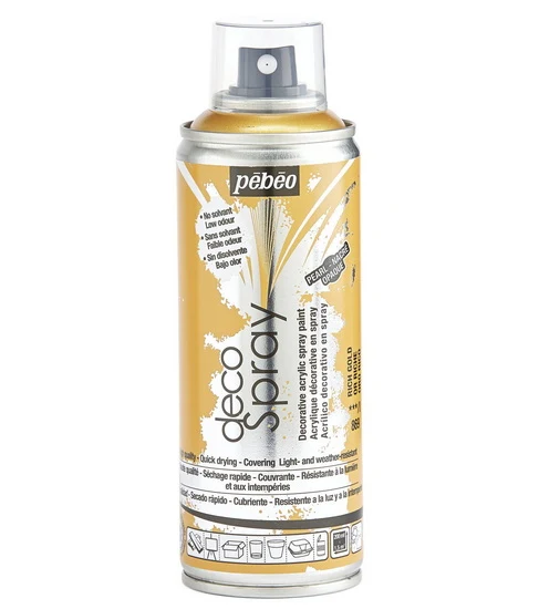 Acrylic spray - décospray - 200ml - rich gold