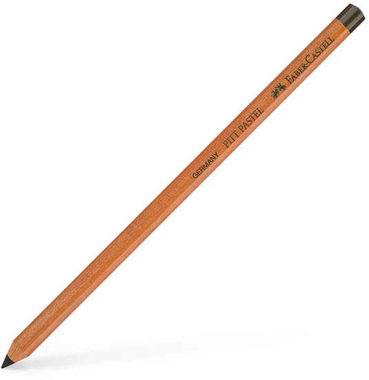 Pastel pencil dark sepia
