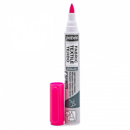 Textile marker - setacolor - light fabric - 1mm - fluo pink