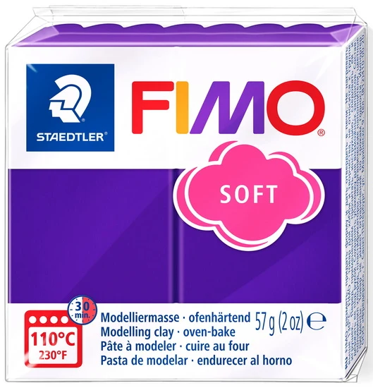 Polymer Clay Fimo Soft Plum