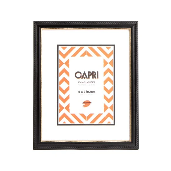 Capri Photo Frame - Classic - BLACK - 5 X 7 INCHES