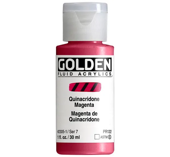 Acrylic fluid - 1 oz quinacridone magenta s7