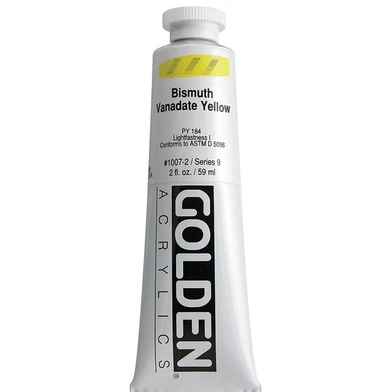 Acrylic heavy body - 2 oz bismuth vanadate yellow s9