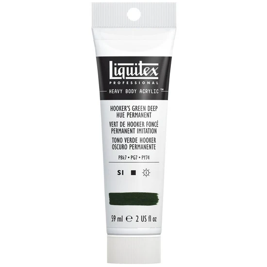 Acrylic hb - 2oz - hooker's green deep hue permanent - s1a
