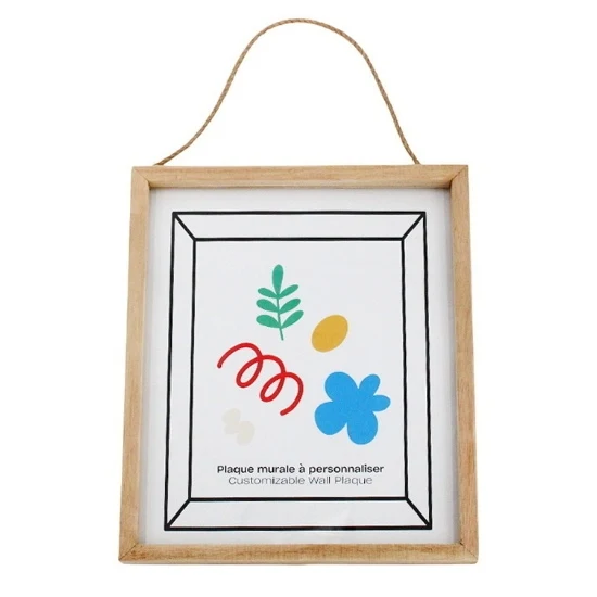 Wall Hanging Glass Plaque