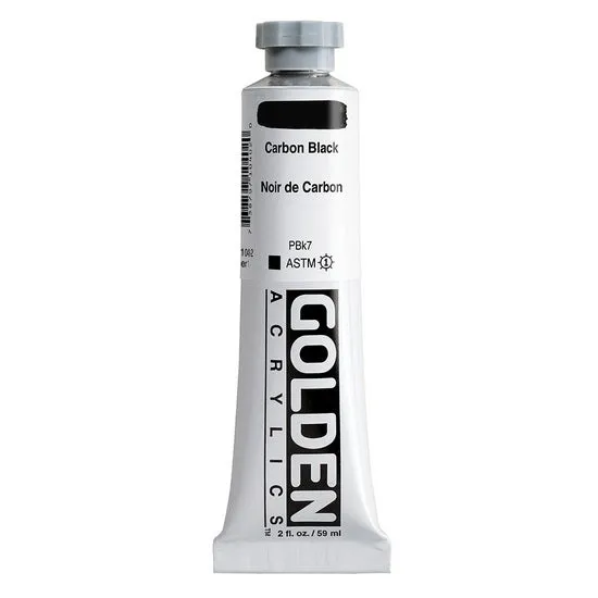 Acrylic heavy body - 2 oz carbon black s1