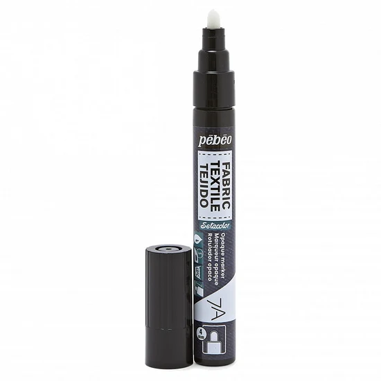 Textile marker - setacolor - opaque - 4mm - black