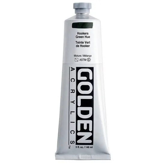 Acrylic heavy body - 5 oz hooker’s green hue s7