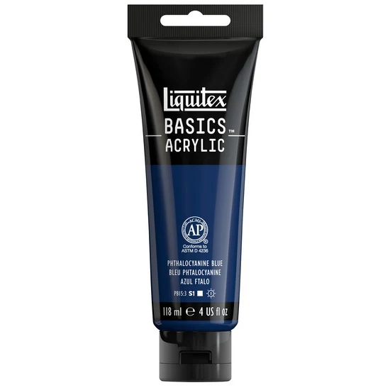 Basics acrylic - 4oz - phthalocyanine blue
