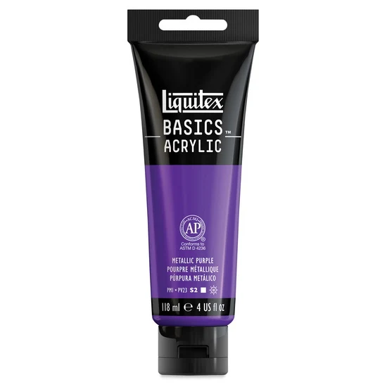 Basics Acrylic Metallic Purple 118ml