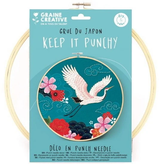 Punch Needle Kit Japanese Crane
