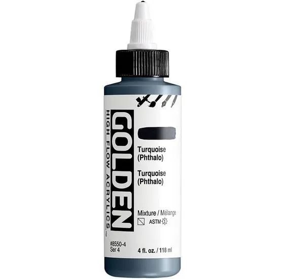 Acrylic high flow - 4 oz phthalo turquoise s4