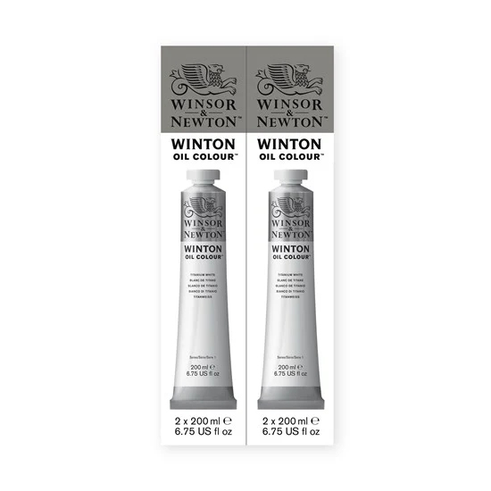 Set of 2 Winton Oil Titanium White - 200ml