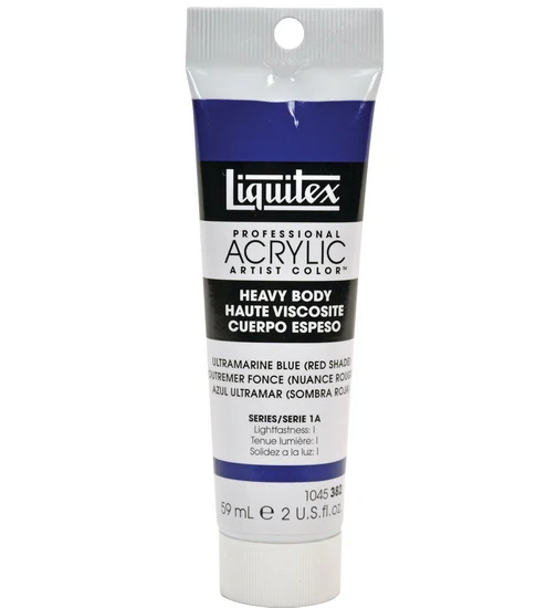 Acrylic hb - 2oz - ultramarine blue red shade - s1a