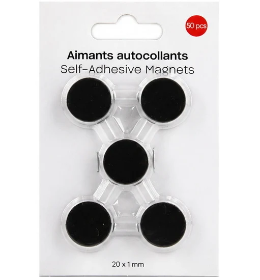 Adhesive Magnets 20x1mm (50)