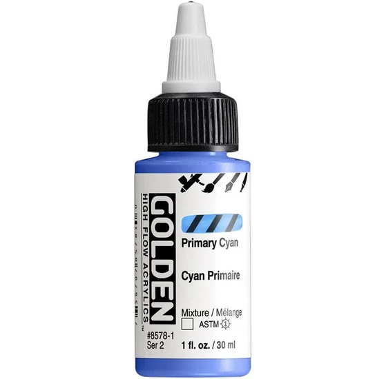 Acrylic high flow - 1 oz primary cyan s2