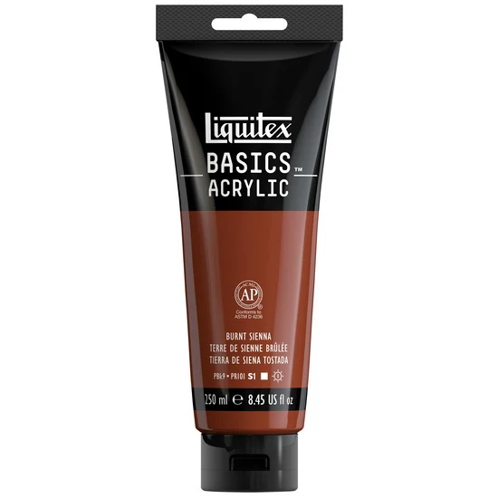 Basics acrylic - 8oz - burnt sienna