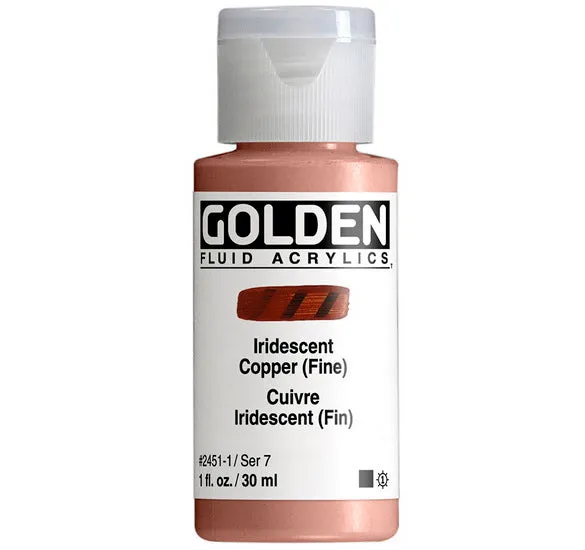 Acrylic fluid - 1 oz iridescent copper s7