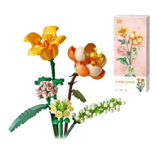 California poppy and Begonia Eternal flower