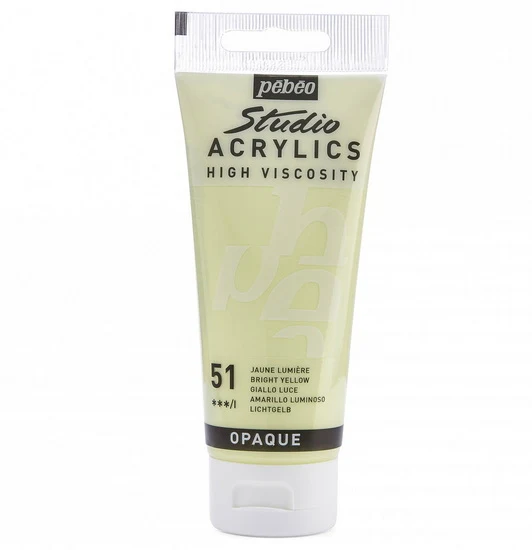 Acrylic hv - studio - 100ml - bright yellow