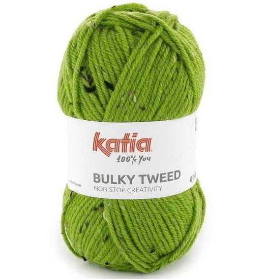 Bulky Tweed Yarn Grass Green - 100g