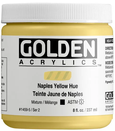 Acrylic high flow - 8 oz naples yellow hue s2
