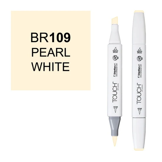Touch Brush Marker Pearl White