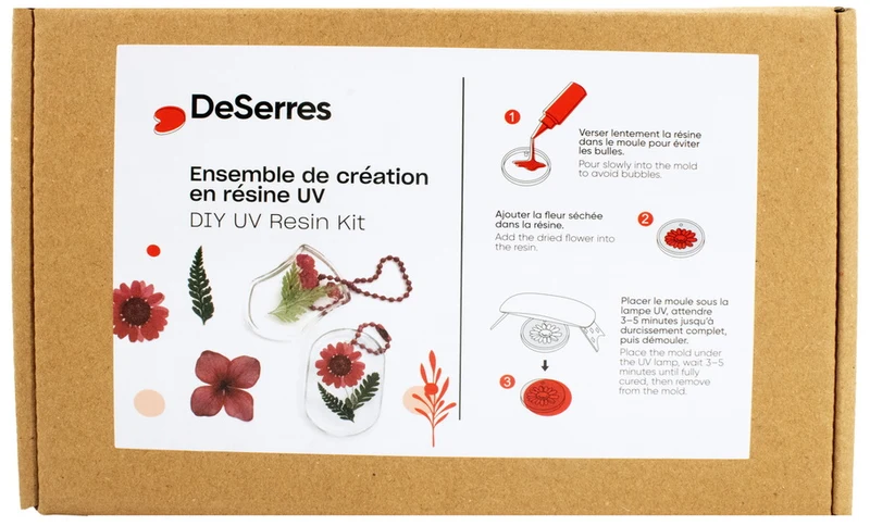 Resin Flower Charm DIY Kit