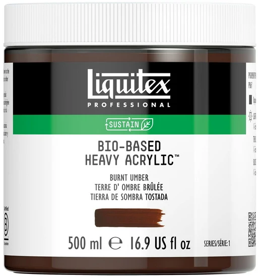 Bbio hb acrylic - 16oz - burnt umber - s1