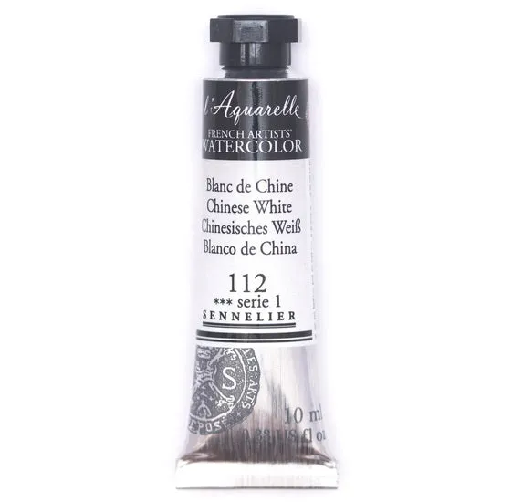 Watercolor tube - 10ml - chinese white - s1