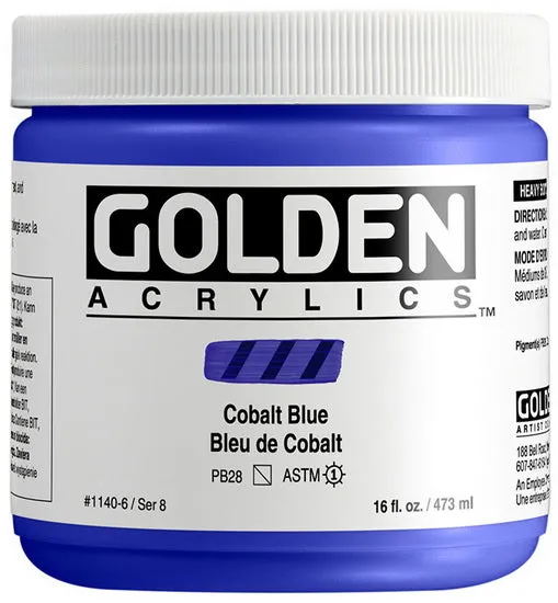 Acrylic heavy body - 16 oz cobalt blue s8