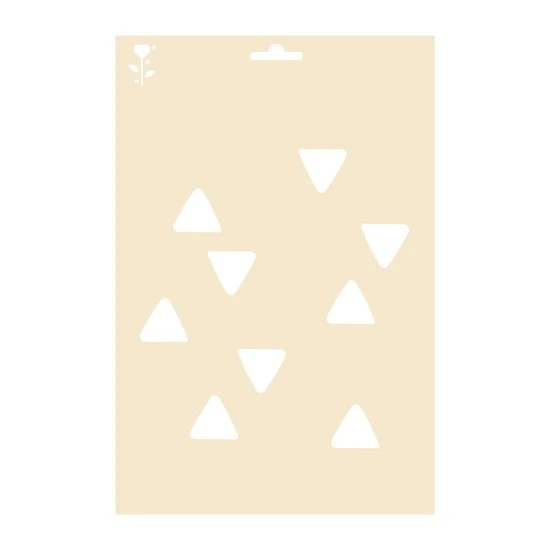 **Stencil a4 geometric triangles