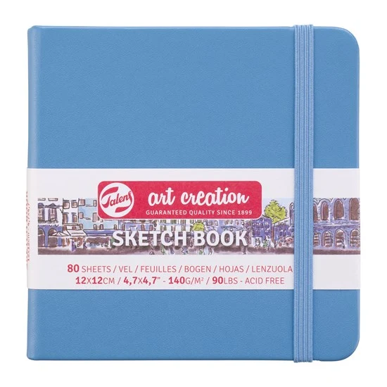 Art Creation Pale Blue Sketchbook - 12X12cm