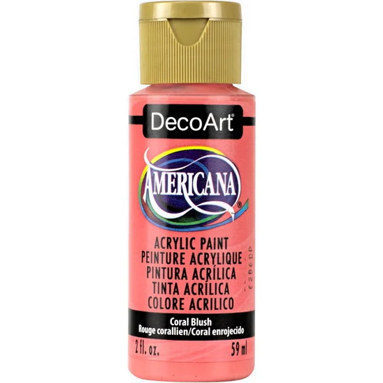 Americana Acrylic Coral Brush - 60ml