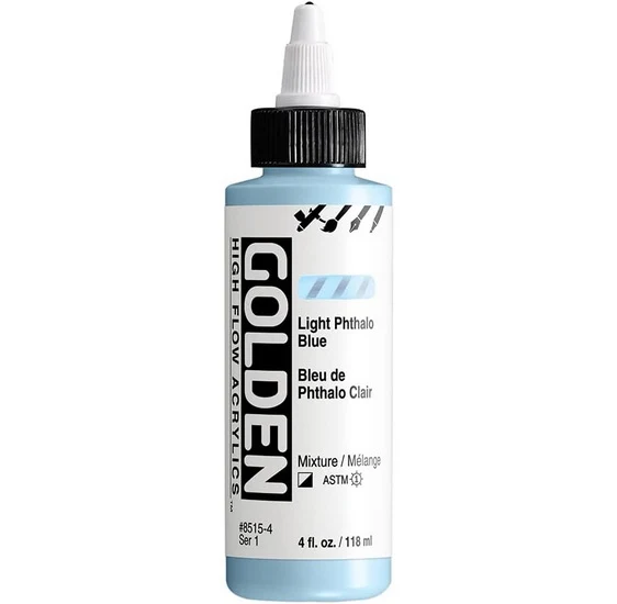 Acrylic high flow - 4 oz light phthalo blue s1