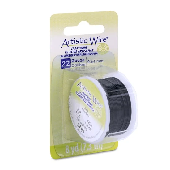 Copper wire - 0.64mm - black - 7.3m