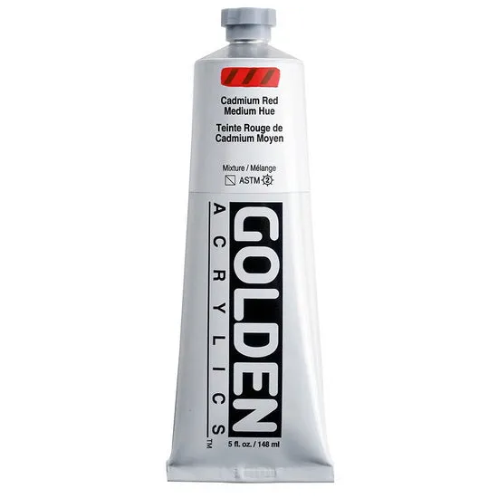 Acrylic heavy body - 5 oz cadmium red medium hue s4