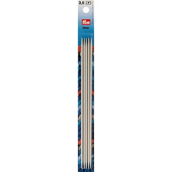 Double-pointed needle set – 20cm – 3mm (5)