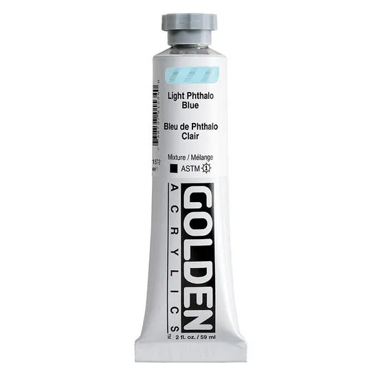 Acrylic heavy body - 2 oz light phthalo blue s1