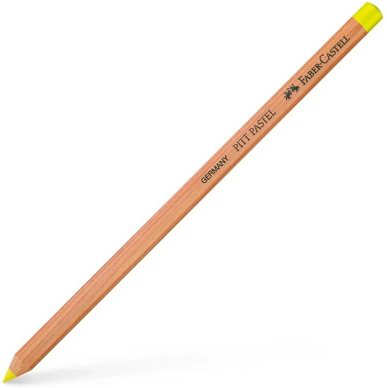 Pastel pencil light yellow glaze