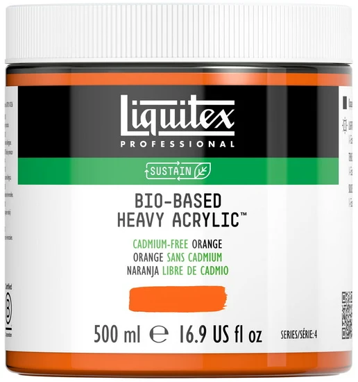 Bio hb acrylic - 16oz - cadmium free orange - s4