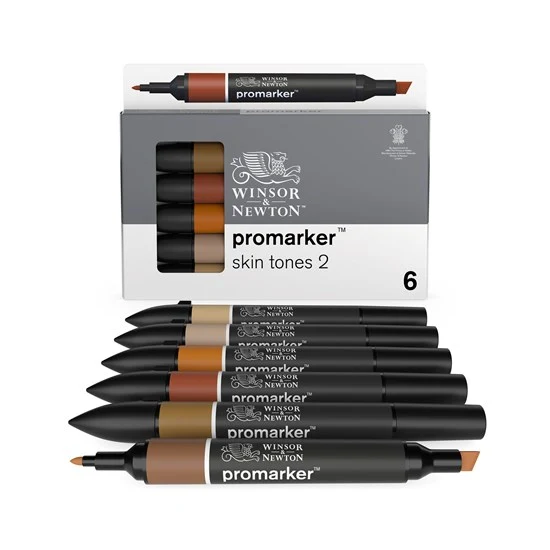 Set of 6 Promarker Skintones #2