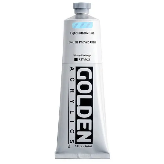 Acrylic heavy body - 5 oz phthalo blue light s1