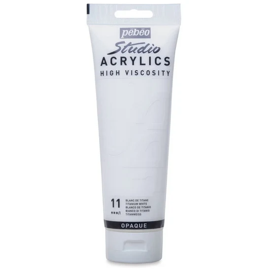 Acrylic hv - studio - 250ml - titanium white