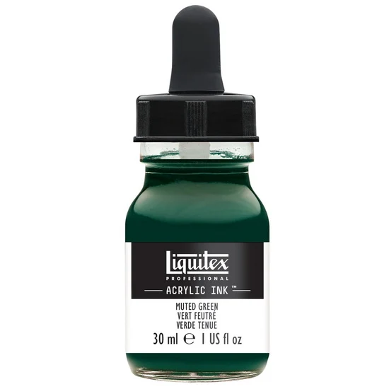 Acrylic Ink Muted Green- 30ml