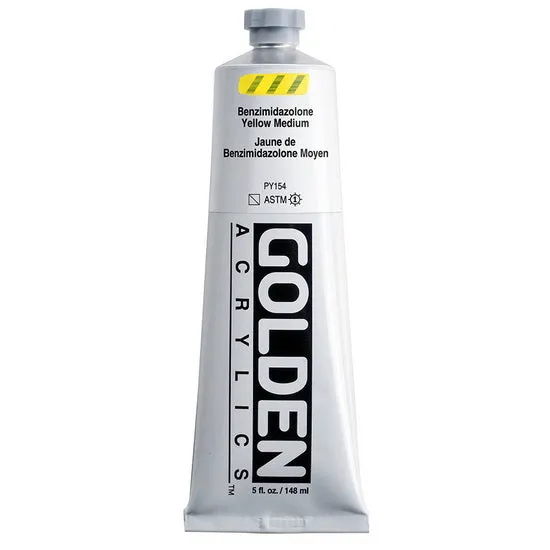 Acrylic heavy body - 5 oz benzimidazolone yellow medium s3
