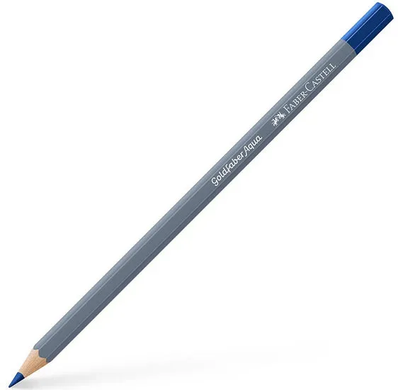 Goldfaber aqua watercolour pencil reddish helio blue