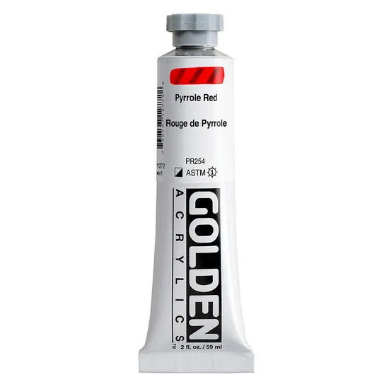 Acrylic heavy body - 2 oz pyrrole red s8