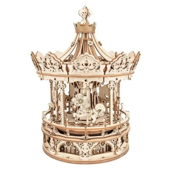 DIY Wooden Music Box - Romantic Carousel