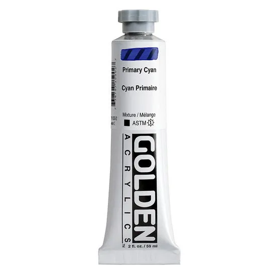 Acrylic heavy body - 2 oz primary cyan s2